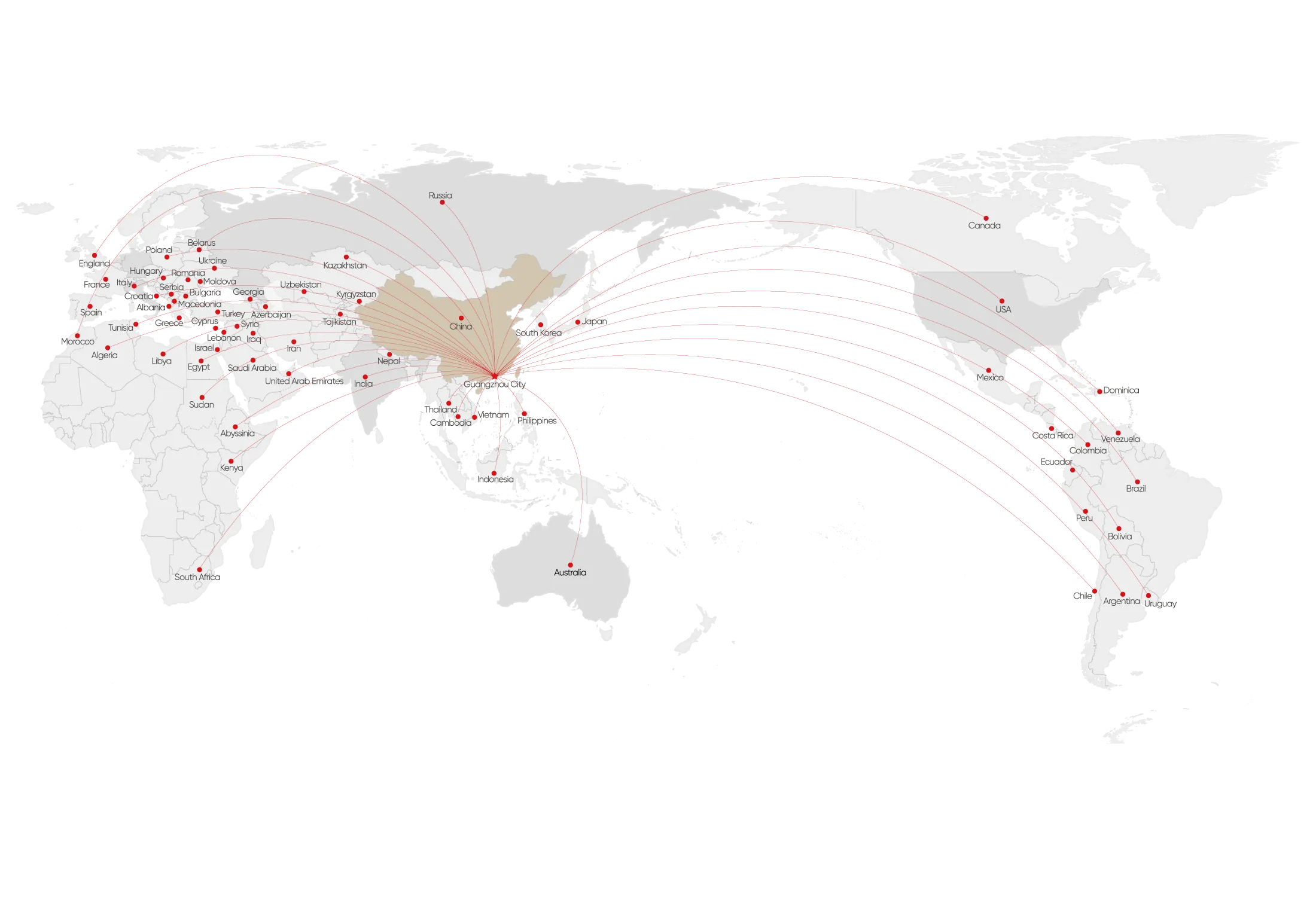 全球业务布局图